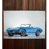 Металлическая табличка Corvette Sting Ray 427 PRO L76 Convertible